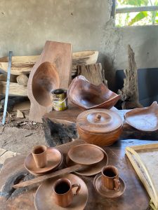 One of the first stops on my farm tour was their woodworking house.